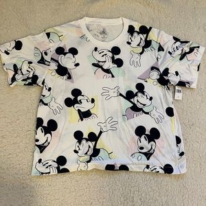 Mickey Mouse All-Over Print Pastel T-Shirt